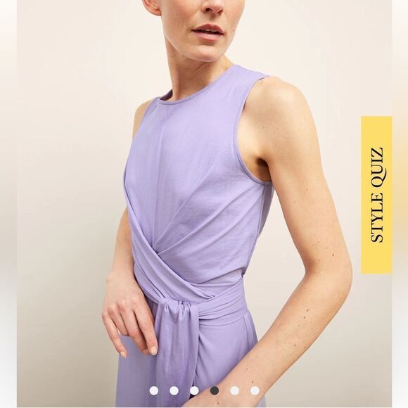 MM LaFleur Monte 1.0 Dress-Organic Jersey Pima Cotton Light Orchid - Picture 3 of 16